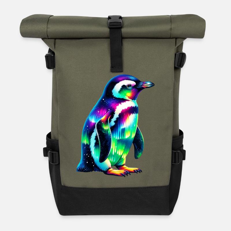 Pinguin - Rolltop Rucksack - Olive/Schwarz