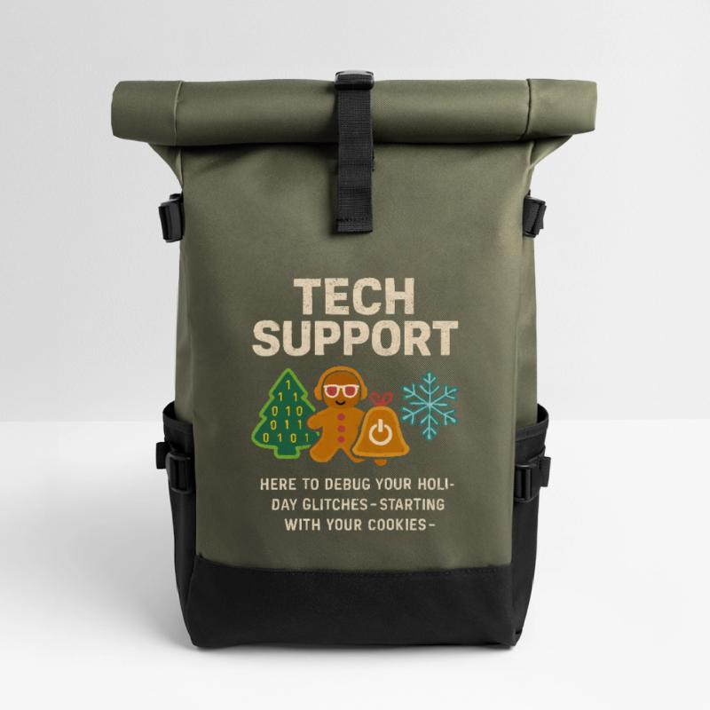 Admin Weihnachtsgeschenk IT Support Debugging Rolltop Rucksack