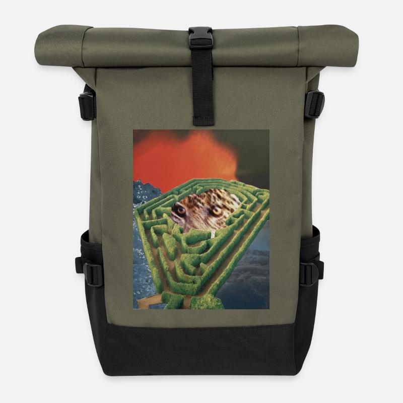 The Beast in me 01/26 - Rolltop Rucksack - Olive/Schwarz