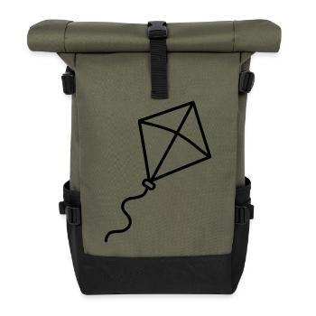 cerf volant - Sac à dos roll top - olive/noir - Devant