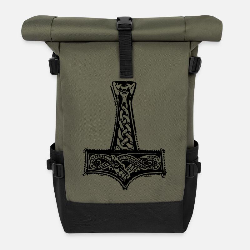 mjolnir - Rolltop Rucksack - Olive/Schwarz