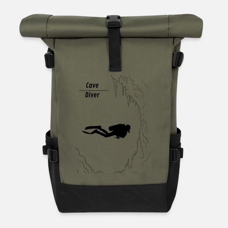 1000014381 - Rolltop Rucksack - Olive/Schwarz