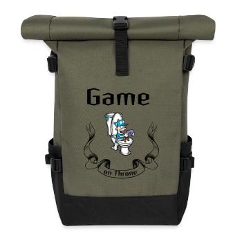 Game on Throne - Sac à dos roll top - olive/noir - Devant