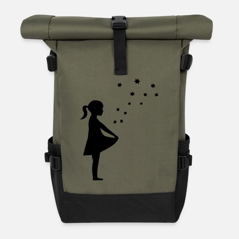 Sterntaler - Rolltop Rucksack - Olive/Schwarz