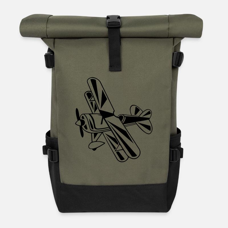 Pitts - Rolltop Rucksack - Olive/Schwarz