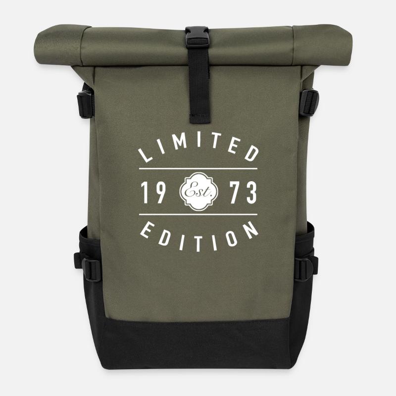 Limitierte Auflage Est 1973 - Rolltop Rucksack - Olive/Schwarz