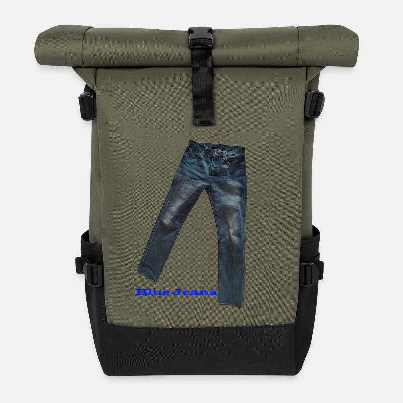 Blue Jeans - Rolltop Rucksack - Olive/Schwarz