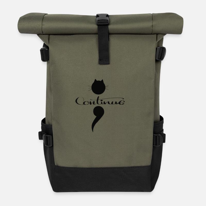 Semicolon - Rolltop Rucksack - Olive/Schwarz