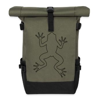 Grenouille crapaud - Sac à dos roll top - olive/noir - Devant