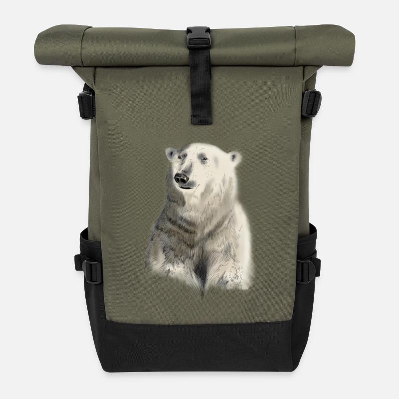 Eisbär - Rolltop Rucksack - Olive/Schwarz