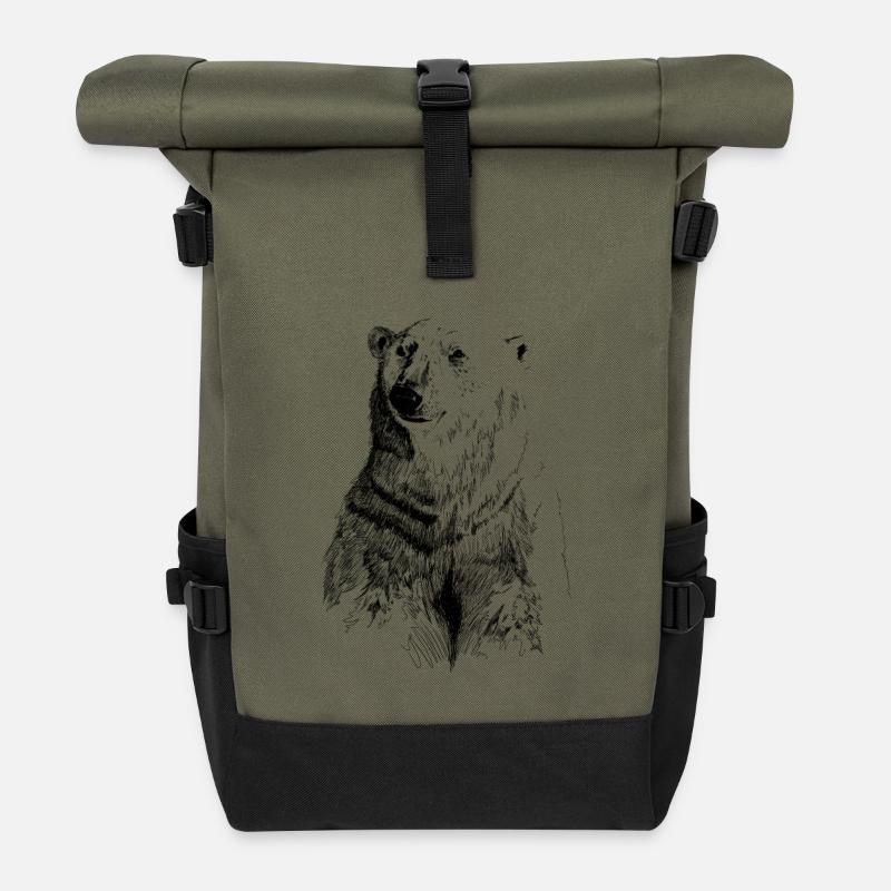 Eisbär - Rolltop Rucksack - Olive/Schwarz