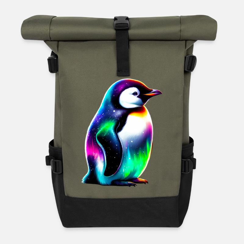 Pinguin - Rolltop Rucksack - Olive/Schwarz