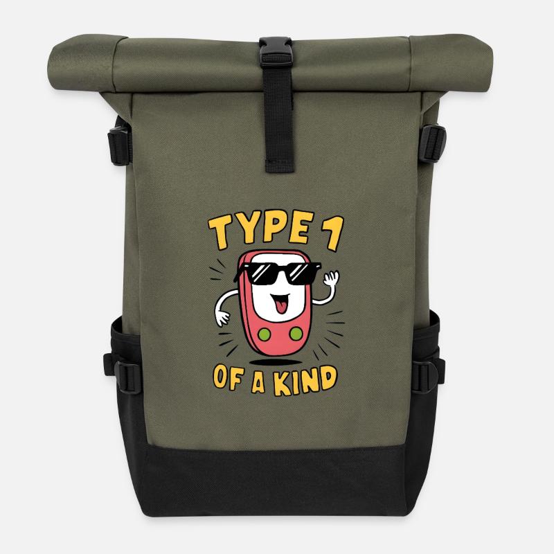 Type 1 of a Kind - Rolltop Rucksack - Olive/Schwarz