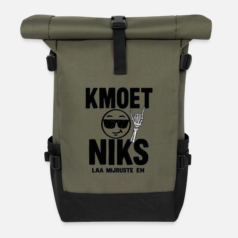 N’AVEZ RIEN À FAIRE — LAA MIJRUSTTE EH. Chemises dialecte - Sac à dos roll top - olive/noir