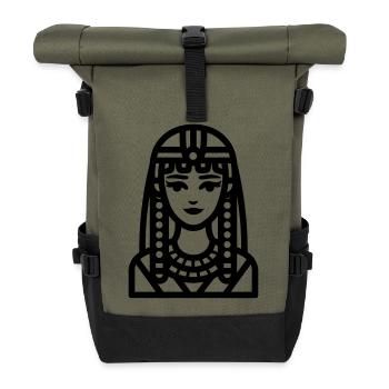 pharaon - Sac à dos roll top - olive/noir - Devant