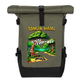 Territoire du Jaguar - Forêt de Colline - Sac à dos roll top - olive/noir - Devant