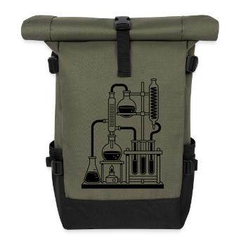 Laboratory - Roll Top Backpack - olive/black - Front
