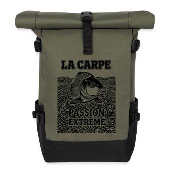 Carpe Passion Extrême - Sac à dos roll top - olive/noir - Devant