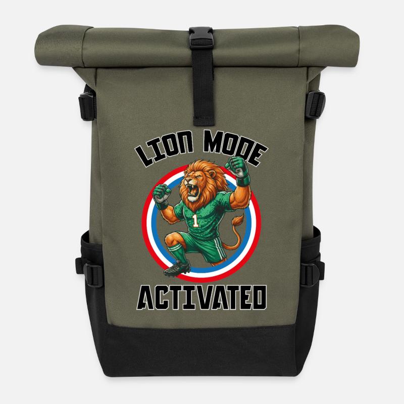 LionModeA - Roll Top Backpack - olive/black