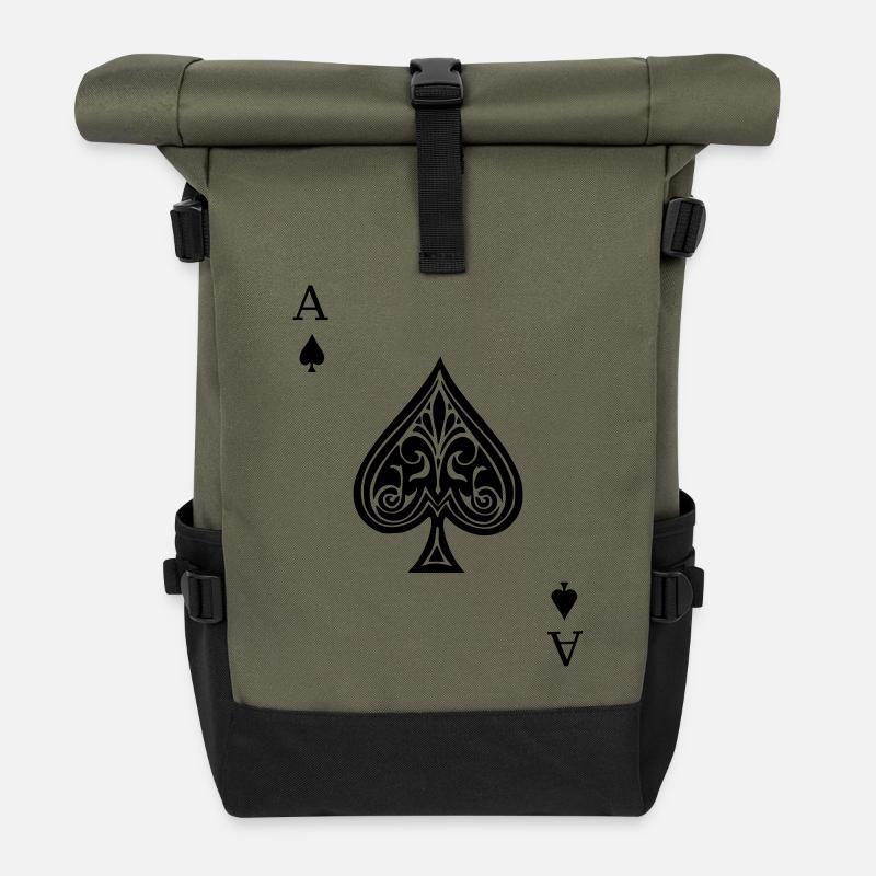 ace - Rolltop Rucksack - Olive/Schwarz