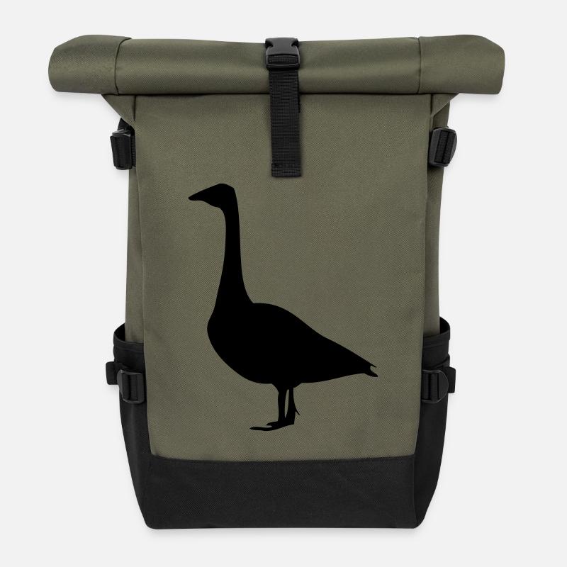 Gans - Rolltop Rucksack - Olive/Schwarz