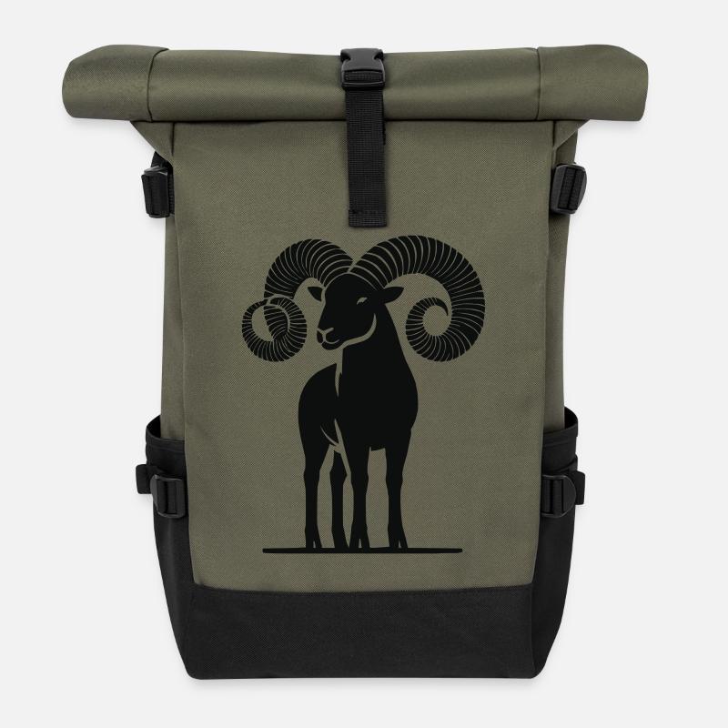 widder - Rolltop Rucksack - Olive/Schwarz
