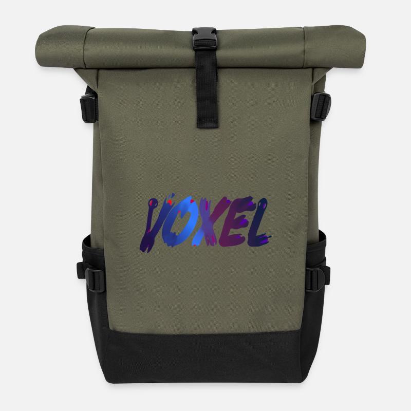 Voxels - Sac à dos roll top - olive/noir