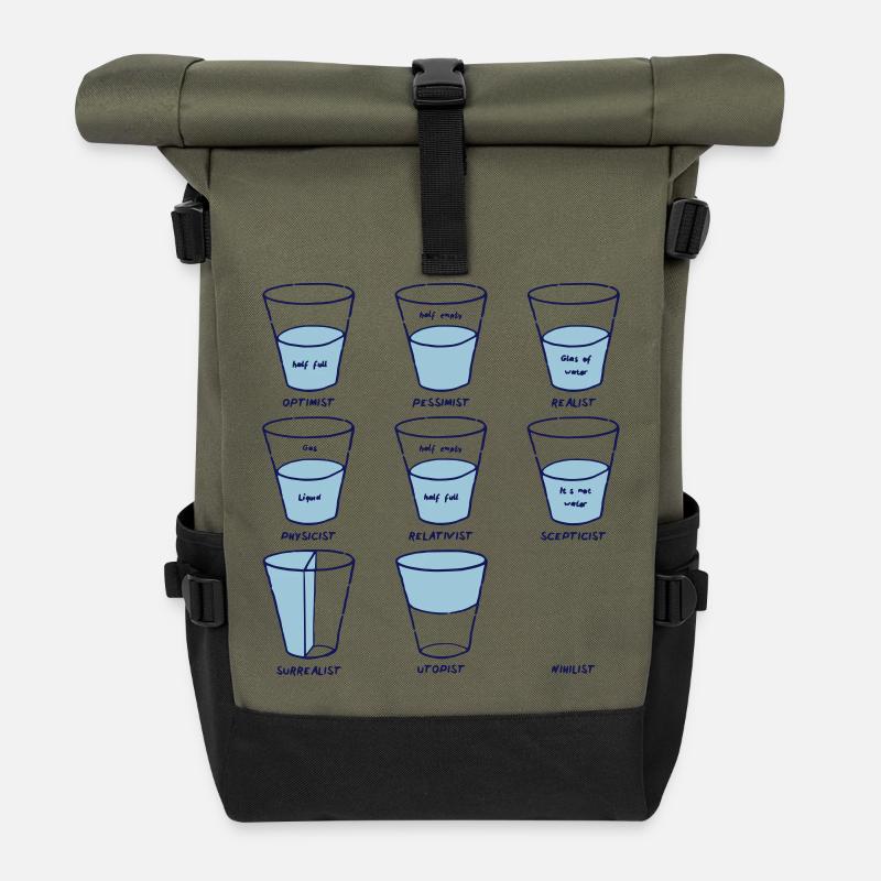 Opinions - Rolltop Rucksack - Olive/Schwarz