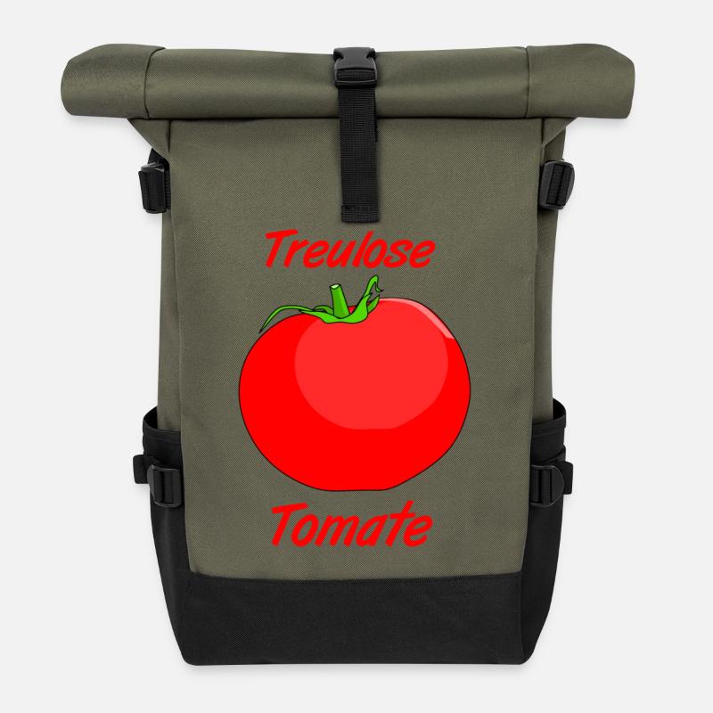 Treulose Tomate - Rolltop Rucksack - Olive/Schwarz