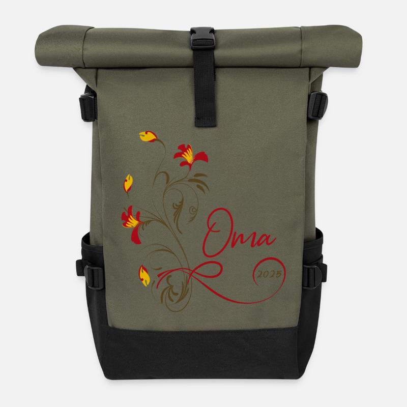 Oma 2025 - Rolltop Rucksack - Olive/Schwarz