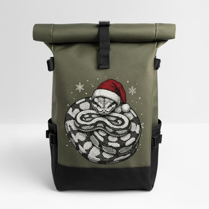 Serpent roi python roi de Noël Python boule Sac à dos roll top