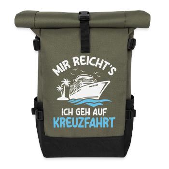 Cruise Holiday Cruise Ship Cruise - Roll Top Backpack - olive/black - Front