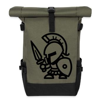 Spartan - Roll Top Backpack - olive/black - Front