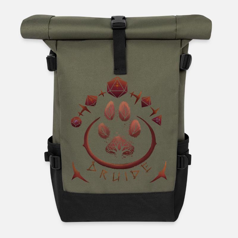 Druid - Roll Top Backpack - olive/black
