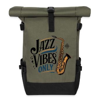 Jazz Vibes Only - Saxophone - Sac à dos roll top - olive/noir - Devant