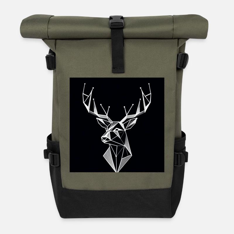 Hirsch - Rolltop Rucksack - Olive/Schwarz