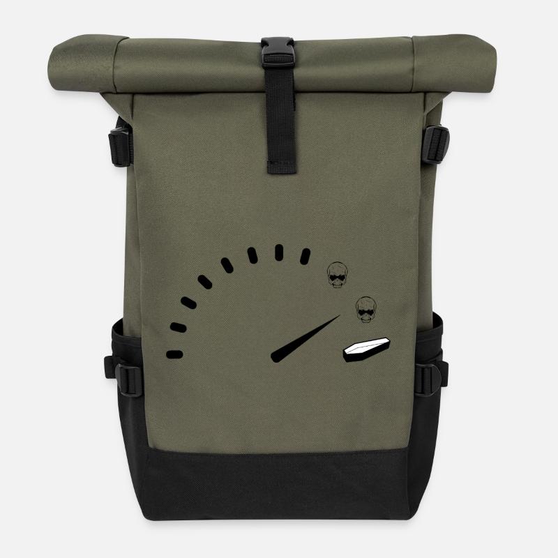 Speeding - Roll Top Backpack - olive/black