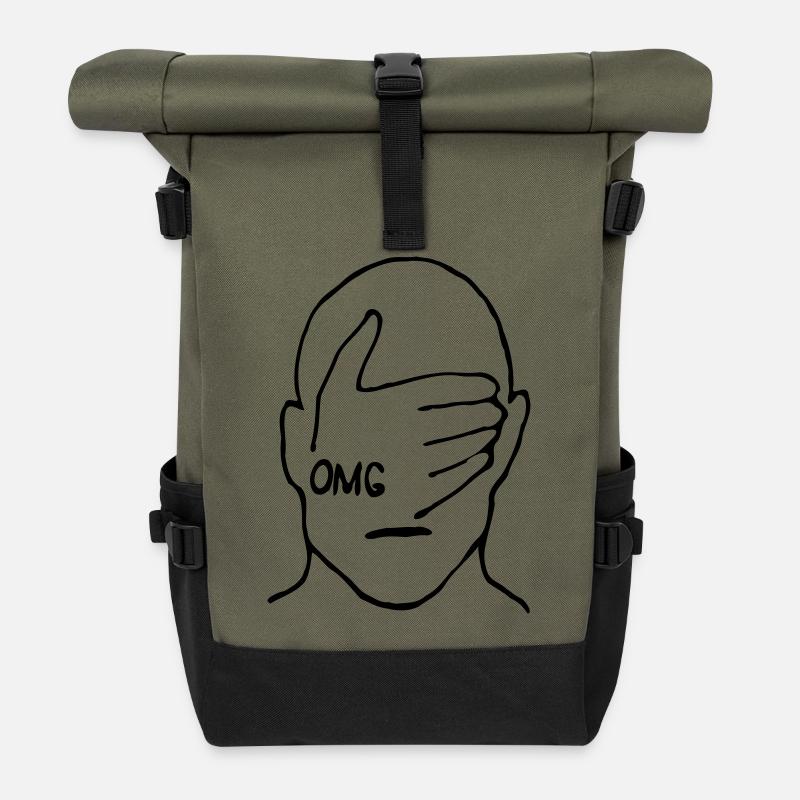 OMG - Rolltop Rucksack - Olive/Schwarz