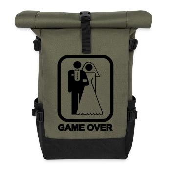 Game Over - Rolltop Rucksack - Olive/Schwarz - Vorne