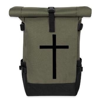 KREUZ VET - Rolltop Rucksack - Olive/Schwarz - Vorne