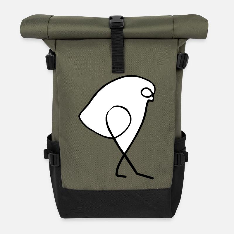 Spatz - Rolltop Rucksack - Olive/Schwarz