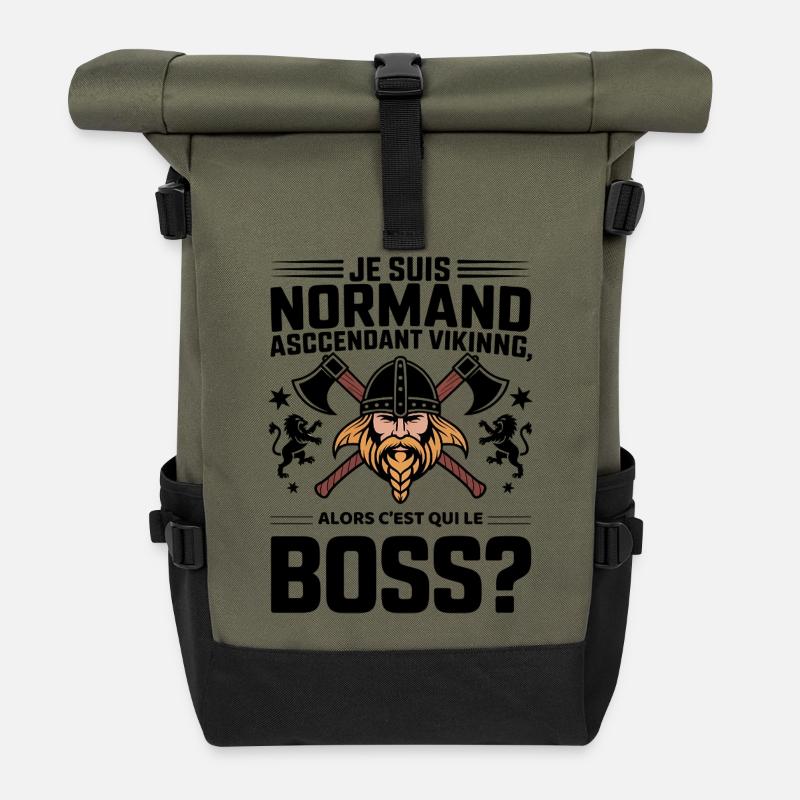 Viking Normand Impactant - Sac à dos roll top - olive/noir