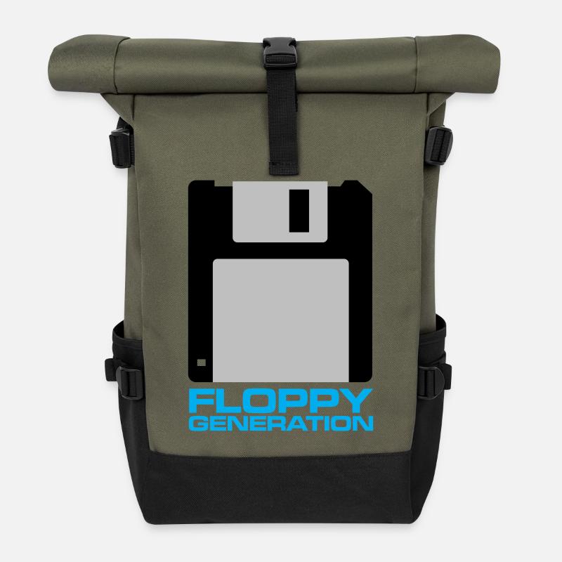 Diskette Generation 3.5 - Rolltop Rucksack - Olive/Schwarz
