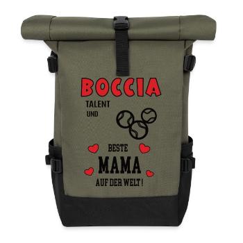 Joueuse de boccia Maman Joueuse de boccia Maman Boule - Sac à dos roll top - olive/noir - Devant