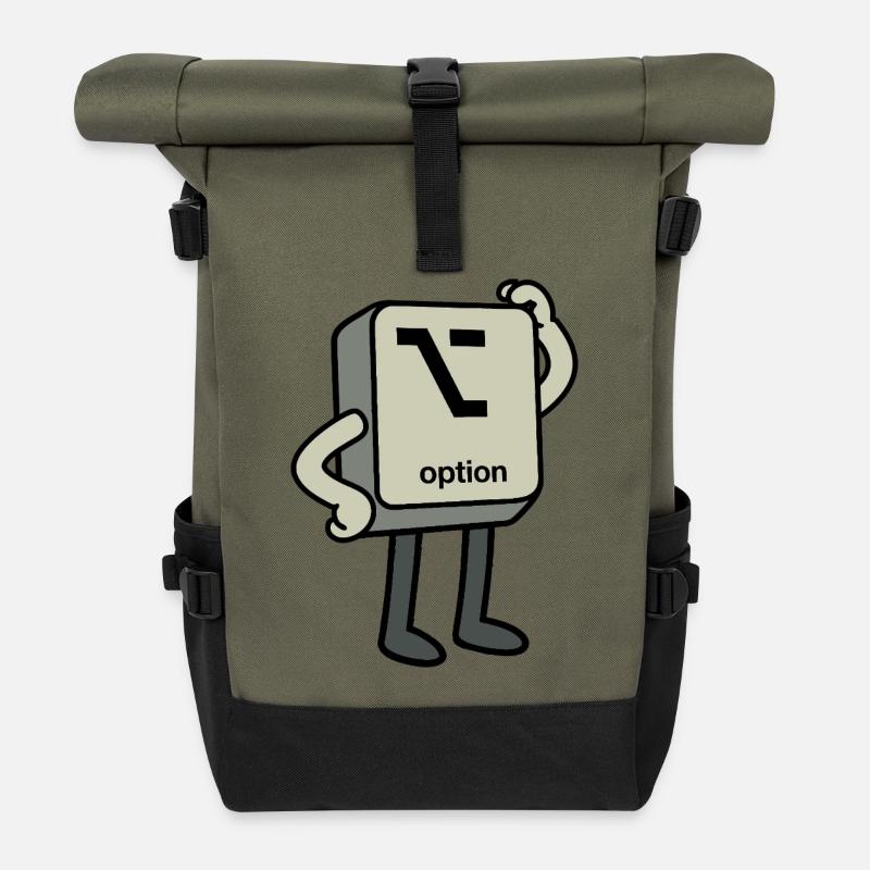 Option-Button - Rolltop Rucksack - Olive/Schwarz