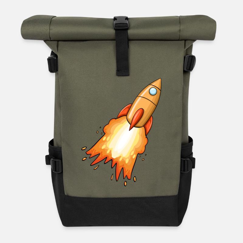 Rakete - Rolltop Rucksack - Olive/Schwarz