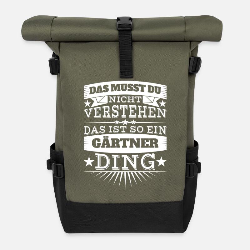 Gärtner - Rolltop Rucksack - Olive/Schwarz