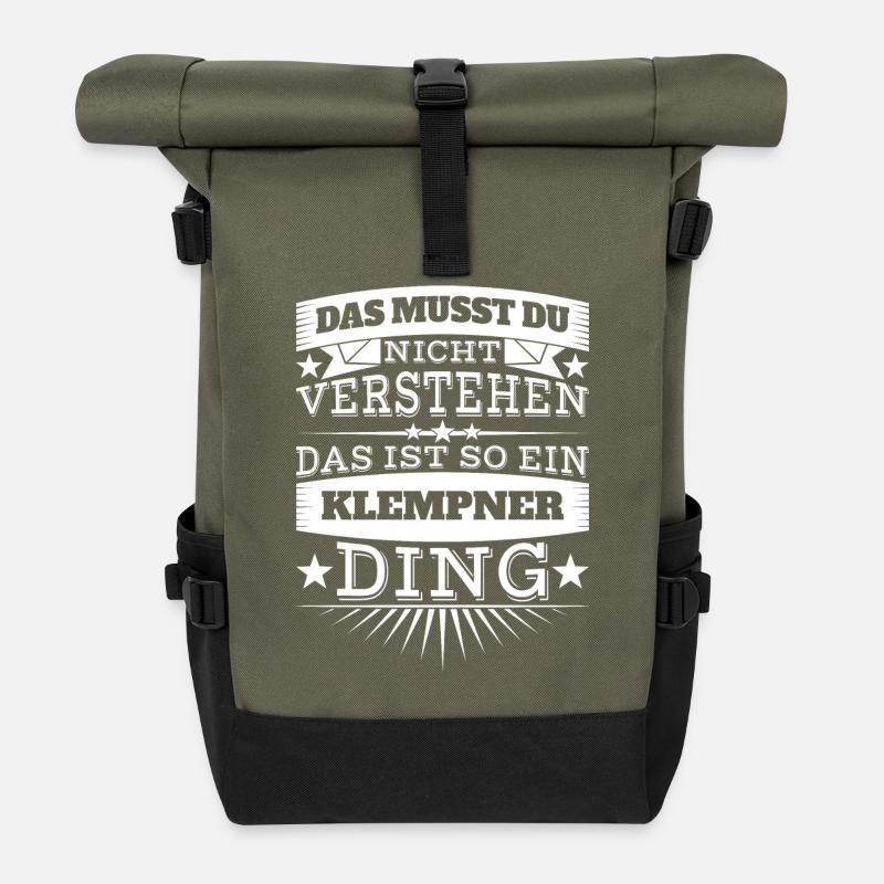 Klempner - Rolltop Rucksack - Olive/Schwarz