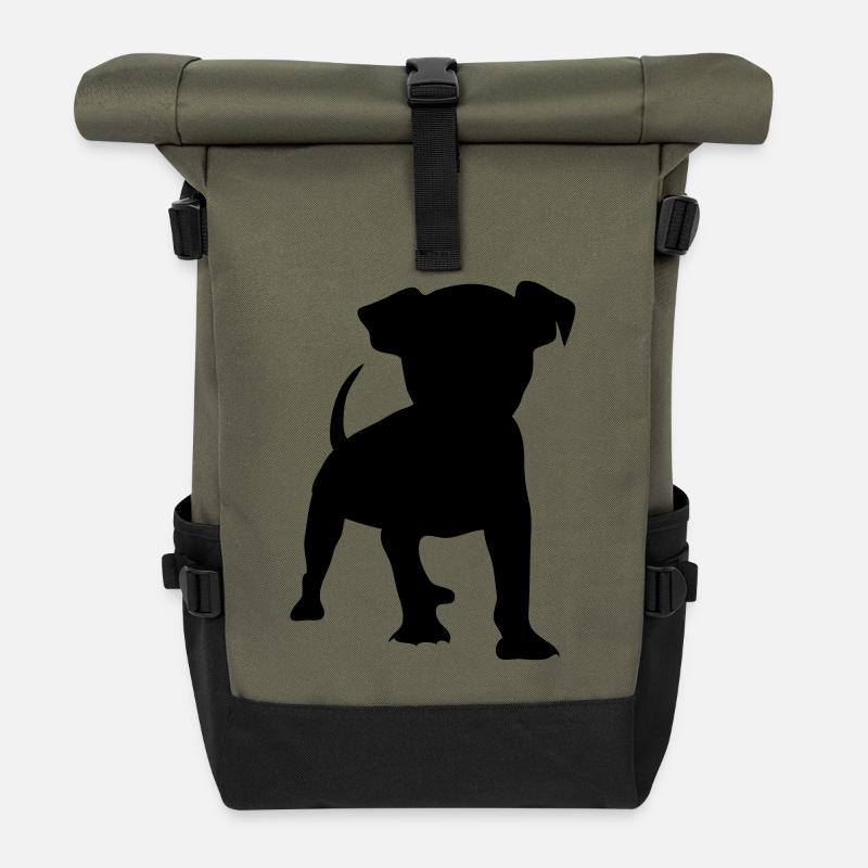 chihuahua - Sac à dos roll top - olive/noir