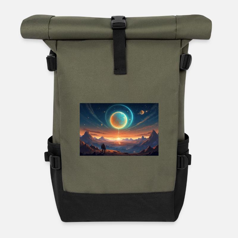Helldivers Planet X - Rolltop Rucksack - Olive/Schwarz